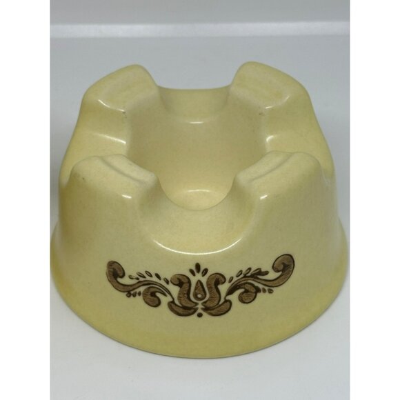 VTG Pfaltzgraff “Village” Pattern Butter Warmer with Stand Sauce / Potpourri Pot - Picture 5 of 7